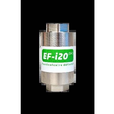 Silberne zylindrische Metall-Wasserfiltereinsatz mit der Bezeichnung „EF-i20