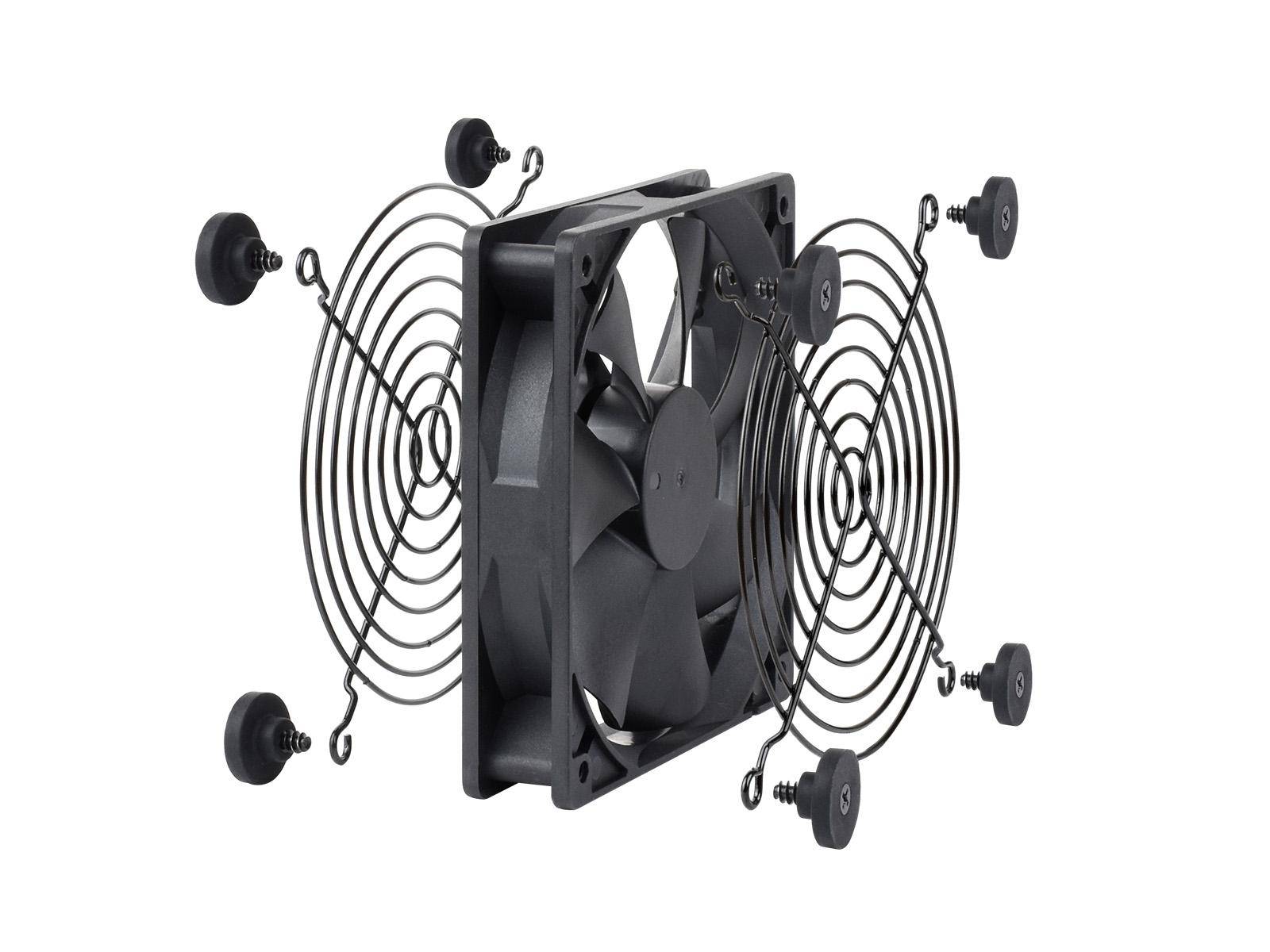 Waveshare 120mm Lüfter, PWM-Motor, 3-Stufen-Regelung, USB-A, 52 CFM, 18 bis 27dB, 5V