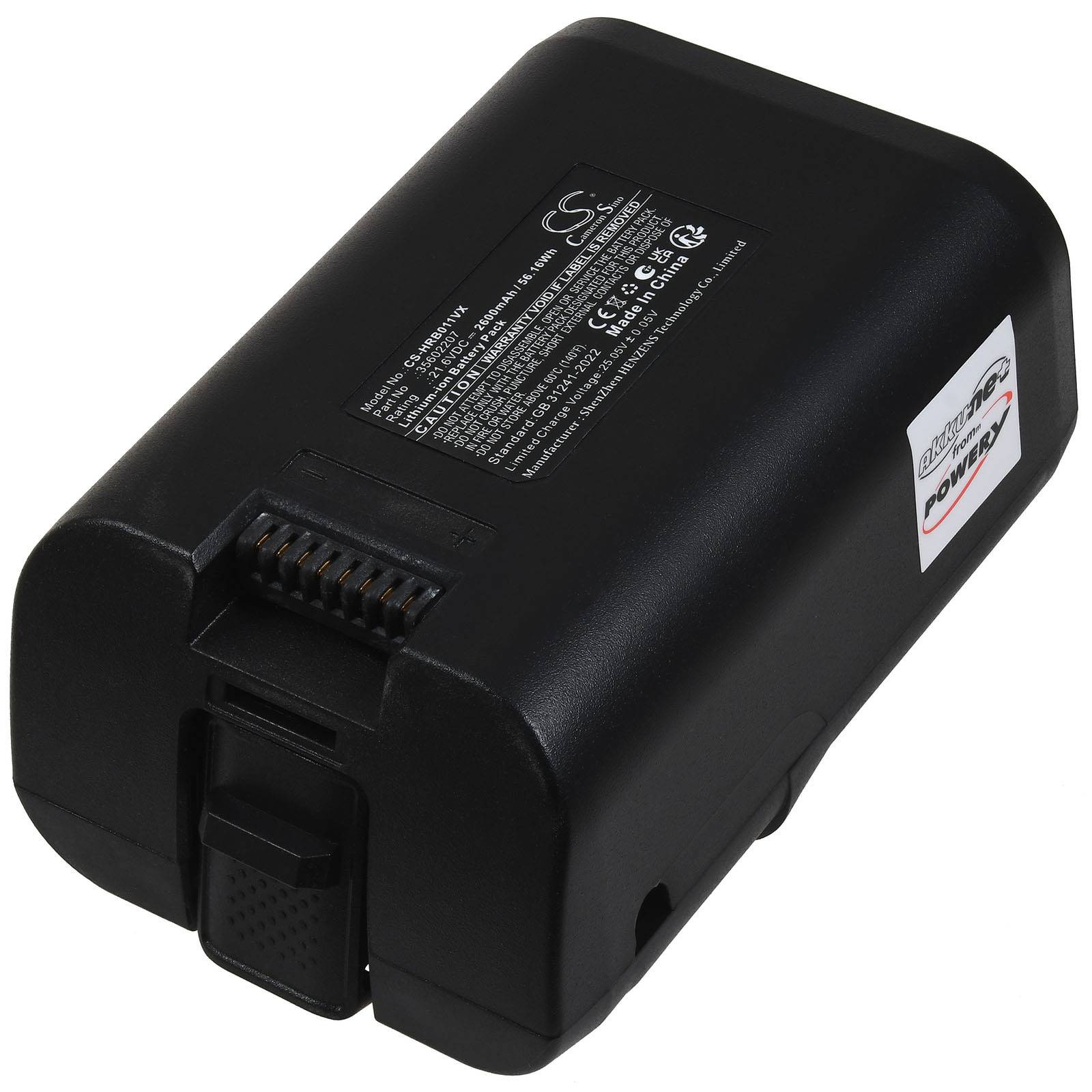 Powery Akku passend für Hoover H-Free 500 Staubsauger Typ B011, 21,6V, Li-Ion