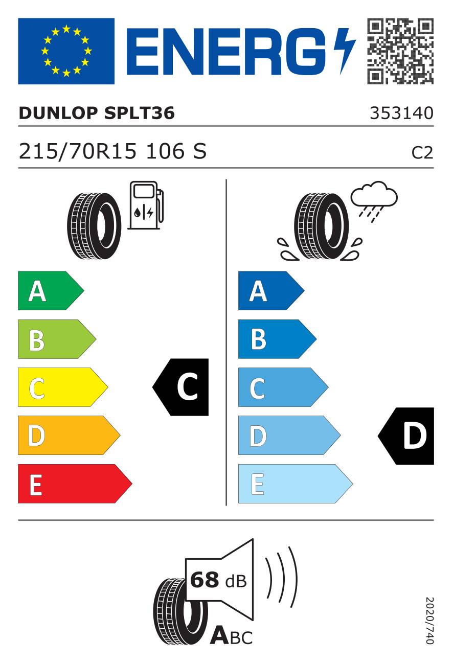 Dunlop SP LT 36 ( 215/70 R15C 106S BLK )