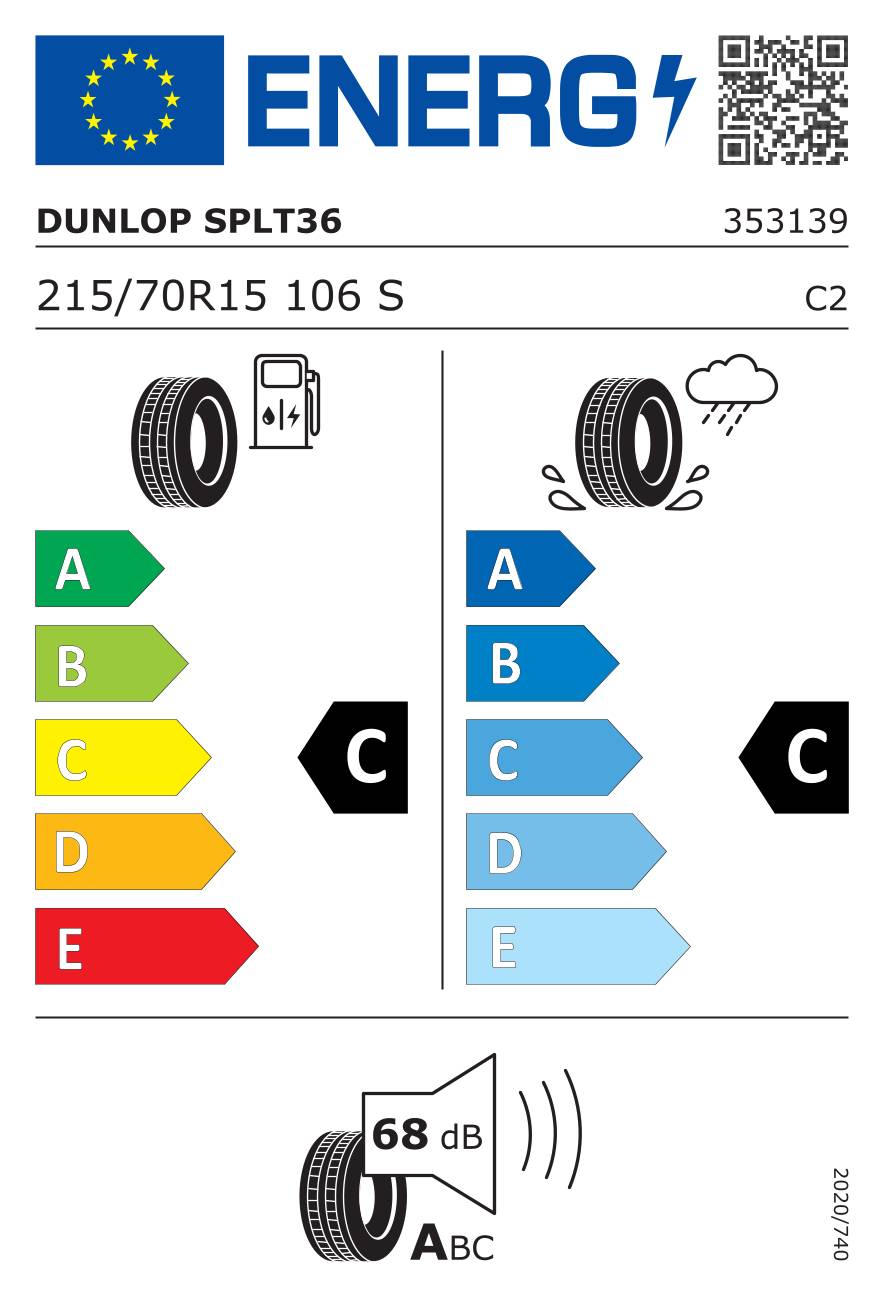 Dunlop SP LT 36 ( 215/70 R15C 106S BLK )