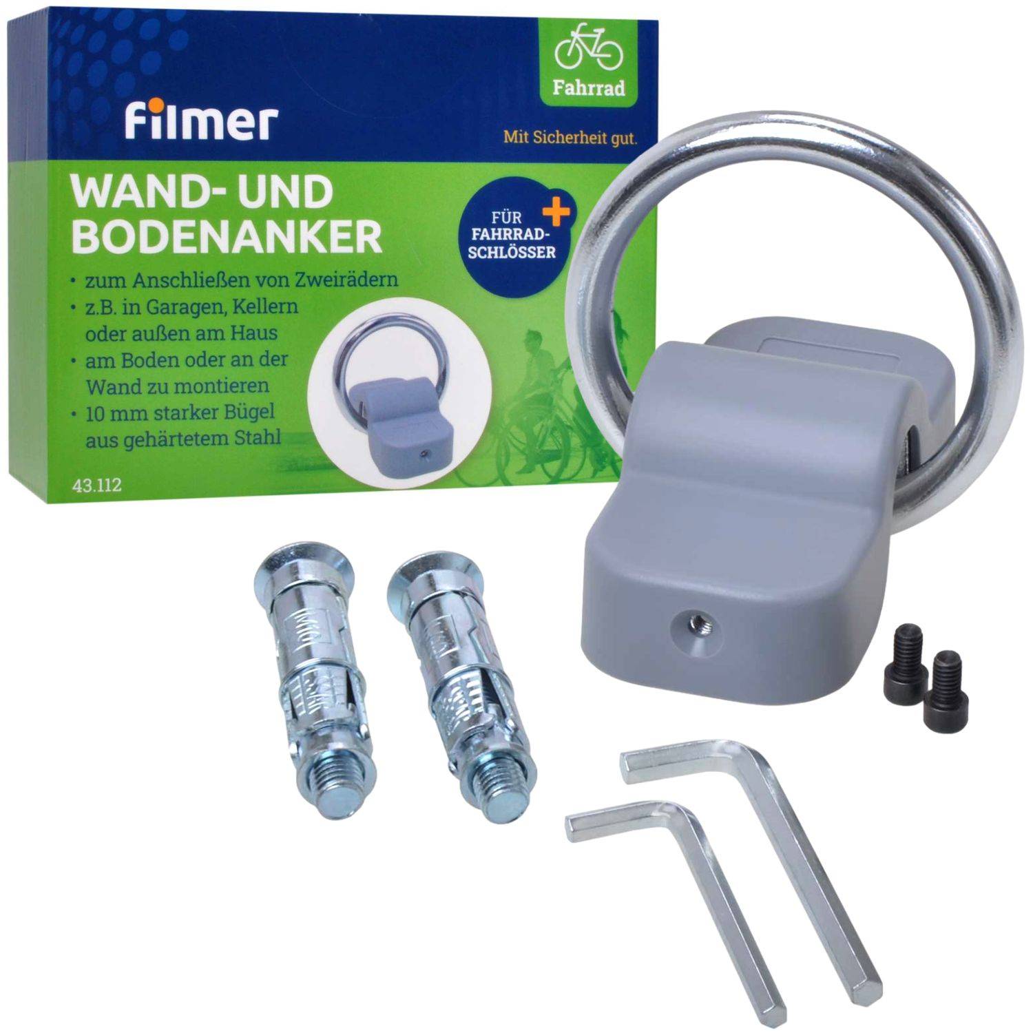 Wand- und Bodenanker mit Montagematerial