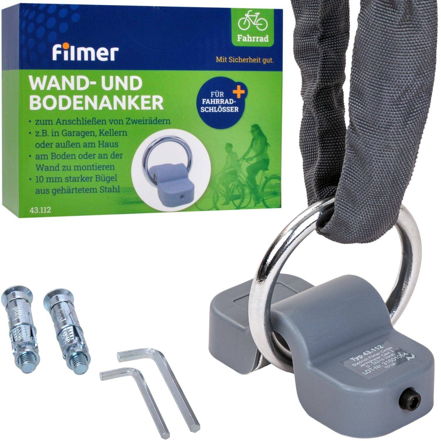 Wand- und Bodenanker mit Montagematerial