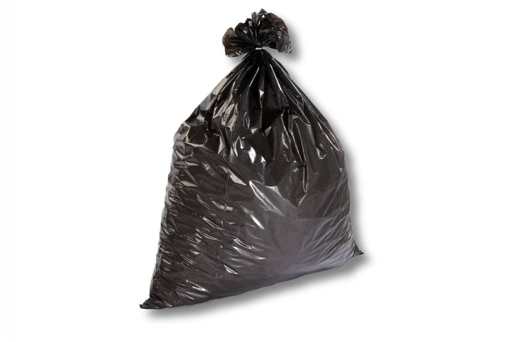 Seitenfalten-Sack, Flachsack, 1250 x 1500mm, Regenerat, Grau-Opal, 160µ, 280L, 25 Stück