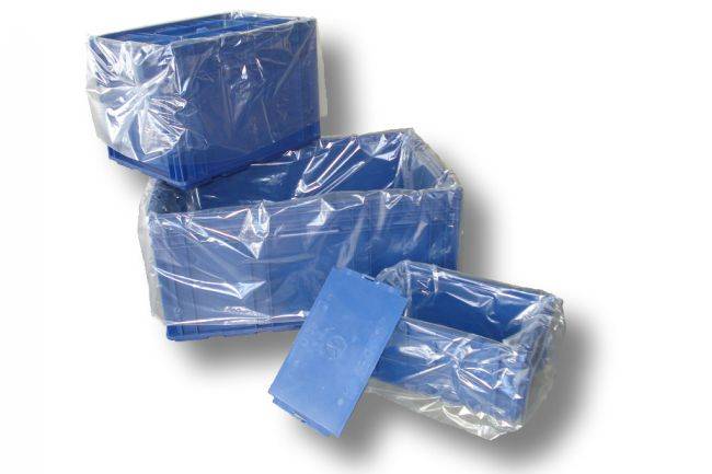 LDPE Seitenfaltensäcke, transparent, 1250+850 x 1850mm x 0,040, 50 Stück