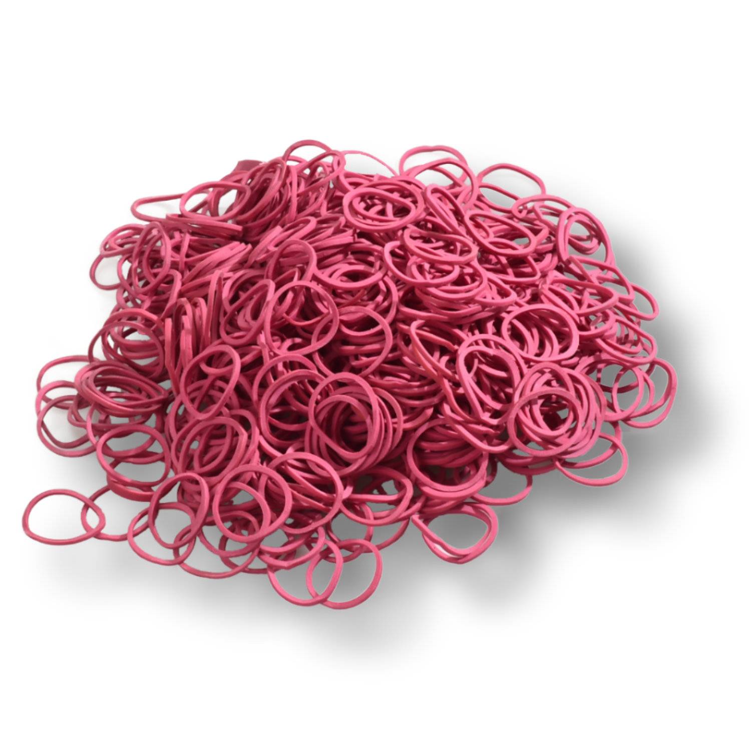 Gummiringe 20mm Durchmesser, 1mm Schnittbreite, 1mm Dicke, Rot, 83.000 Stück