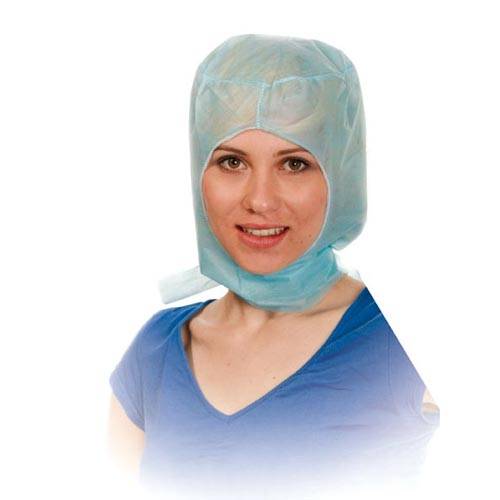 Medizinische Kopfhaube, Astro-Haube, PP-Vliesstoff, Größe Uni, Farbe Grün, 1000 Stück