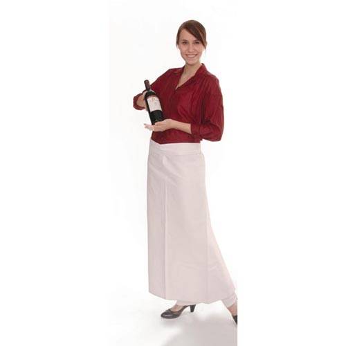 Schürze Küchenschürze Vorbinder Bistro-Schürze, Baumwolle, 100x100cm, 210g/m², Farbe Weiß, 30 Stück