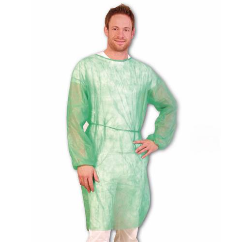 OP-Kittel Patientenkittel, aus PP-Vlies, 140x150cm, 26g/m², Blau, XXL, 100 Stück