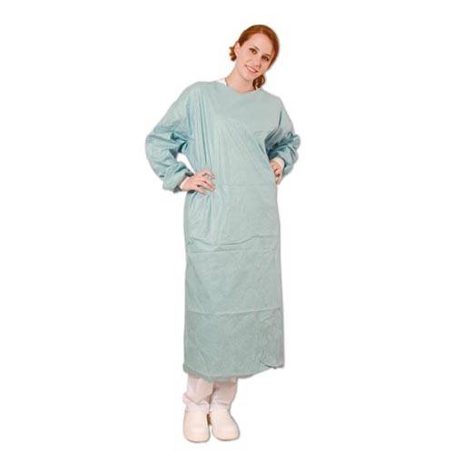 OP-Kittel Patientenkittel SMS, Größe 150cm, Atmungsaktiv, Blau, XXL, 50 Stück