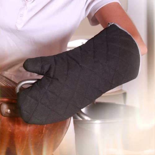 Hitzeschutzhandschuh FLAMESTAR, aus Pyrotex, bis 250°C, Größe 44cm, Schwarz, 6 Stück