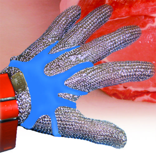 Handschuhspanner für Stechschutzhandschuh Kettenhandschuh, Größe Uni, Farbe Blau, 500 Stück