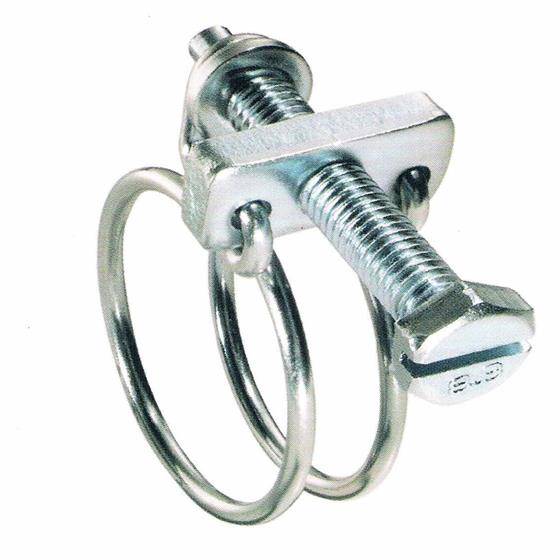 Drahtklemme Doppeldrahtklemmen Spiralschlauchklemme, W1, Größe 14, Spannbereich 11-14mm, 50 Stück
