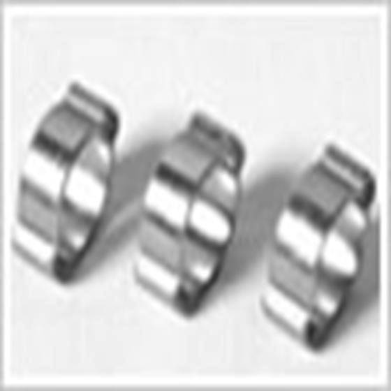 2-Ohr Klemmen Schlauchschelle Schlauchklemme, verzinkt, Größe 34-37mm, W1, 100 Stück