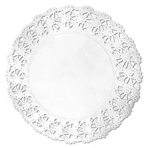 Tortenscheibe Tortenpapier Tortenspitze klassich, rund, Ø9cm, Hochweiß, 8x 250 Stück