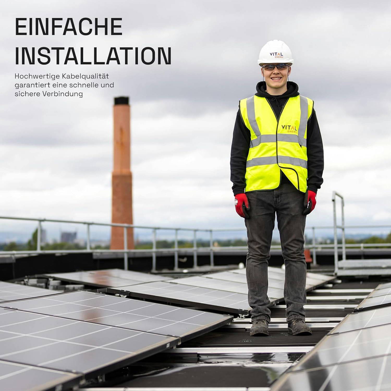 hb-digital 2x20m Solar Anschlusskabel Set H1Z2Z2-K 4mm2 1500V