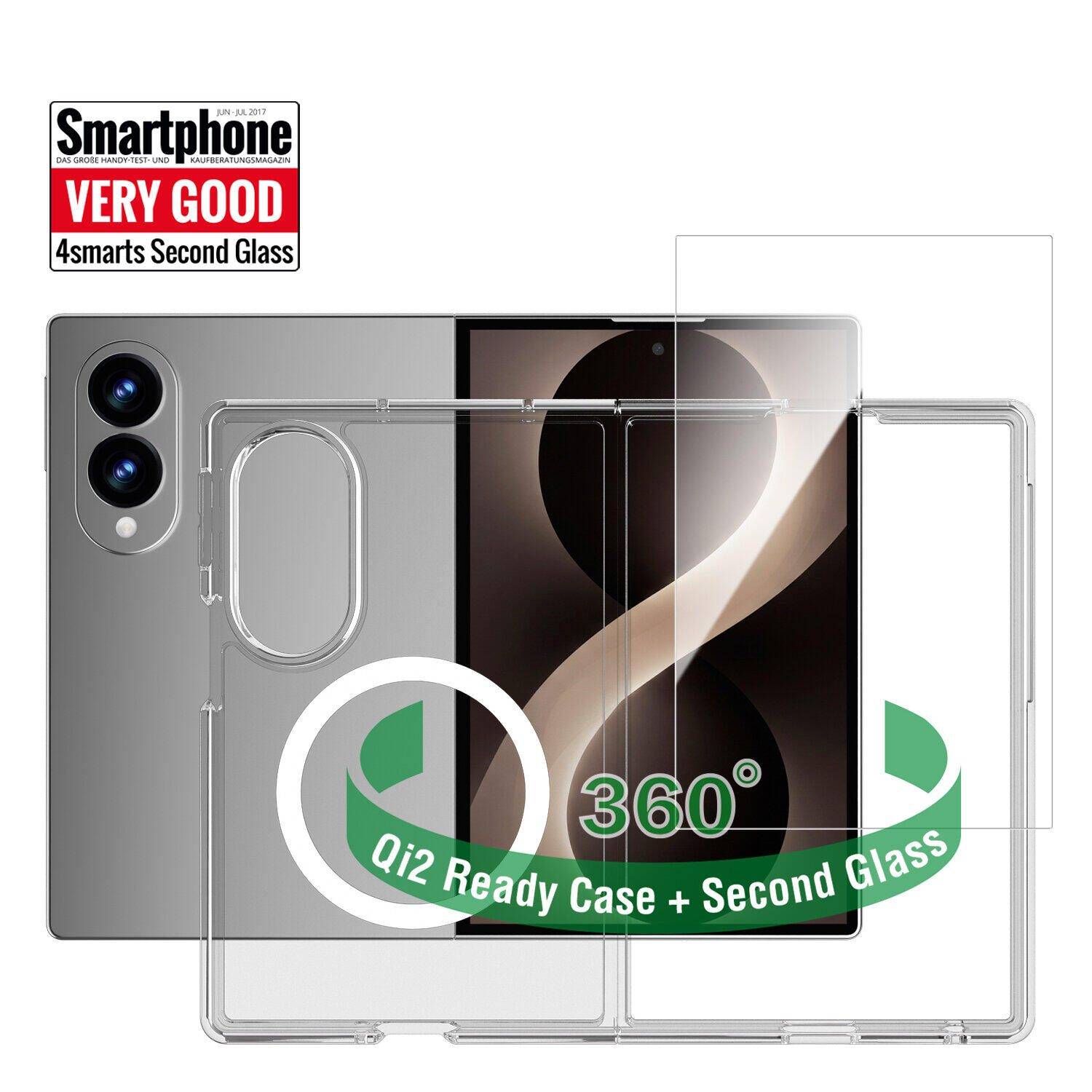 4smarts 360 Grad Protection Set für Samsung Galaxy Z Fold8 Wide