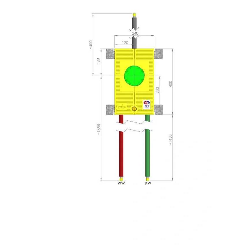 MHS Dusch-Installationsbox DUU8000/MO-240-I, Rehau Rautitan Stabil 20mm, Unterputz, 1 Stk.