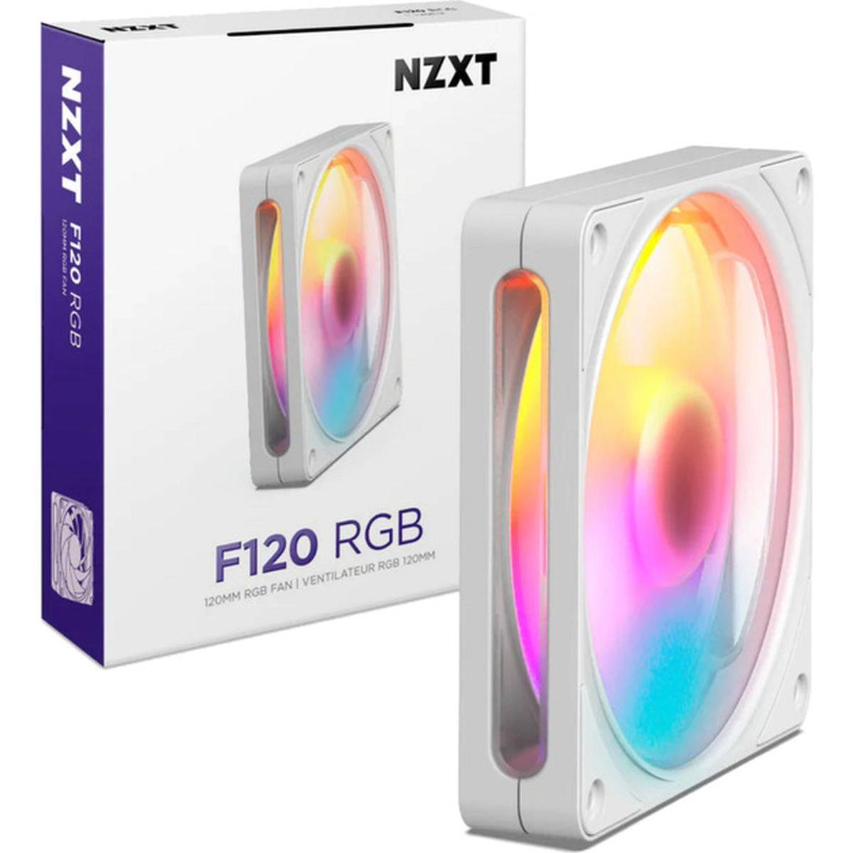 NZXT F120 RGB 120mm PWM Lüfter weiß
