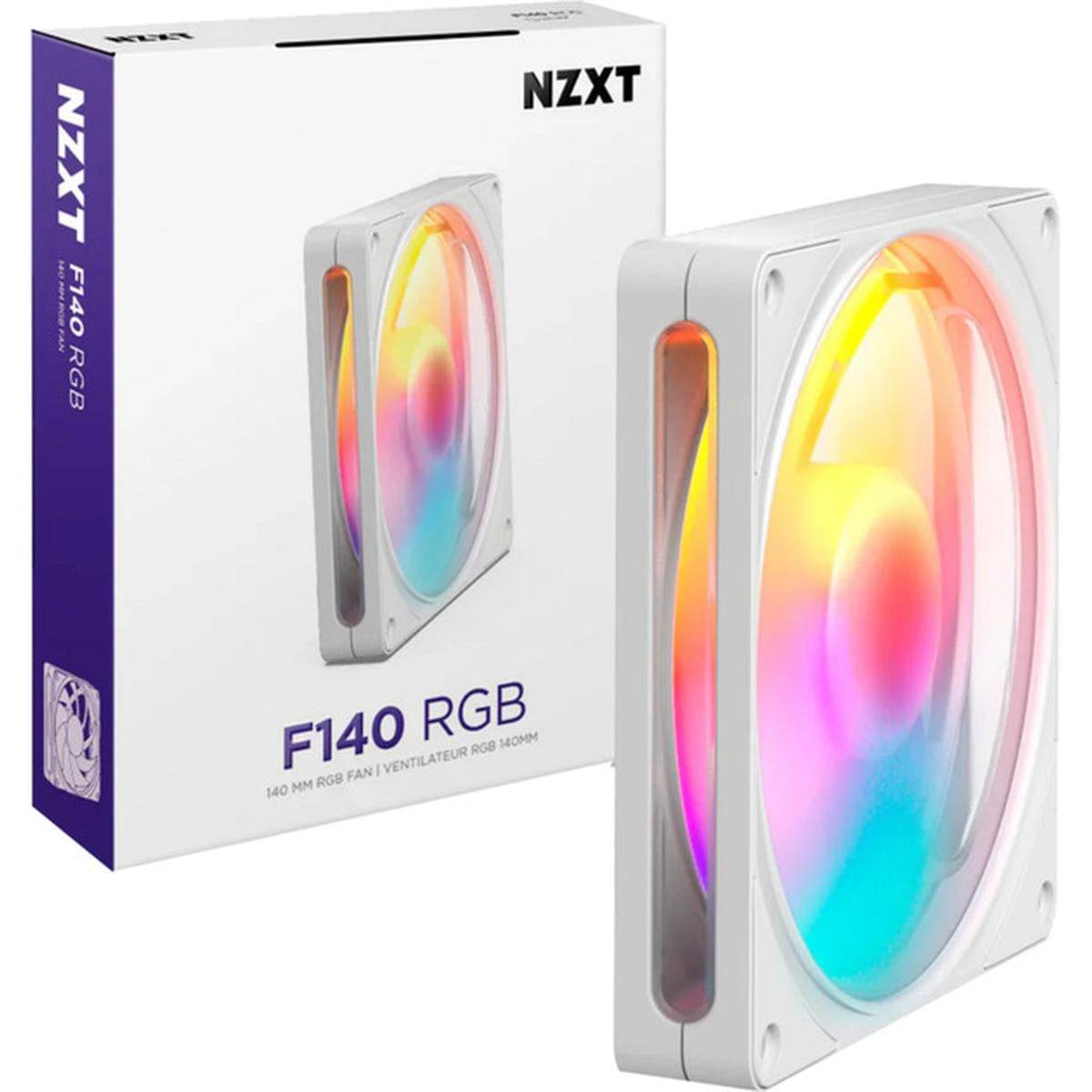 NZXT F140 RGB 140mm PWM Lüfter weiß