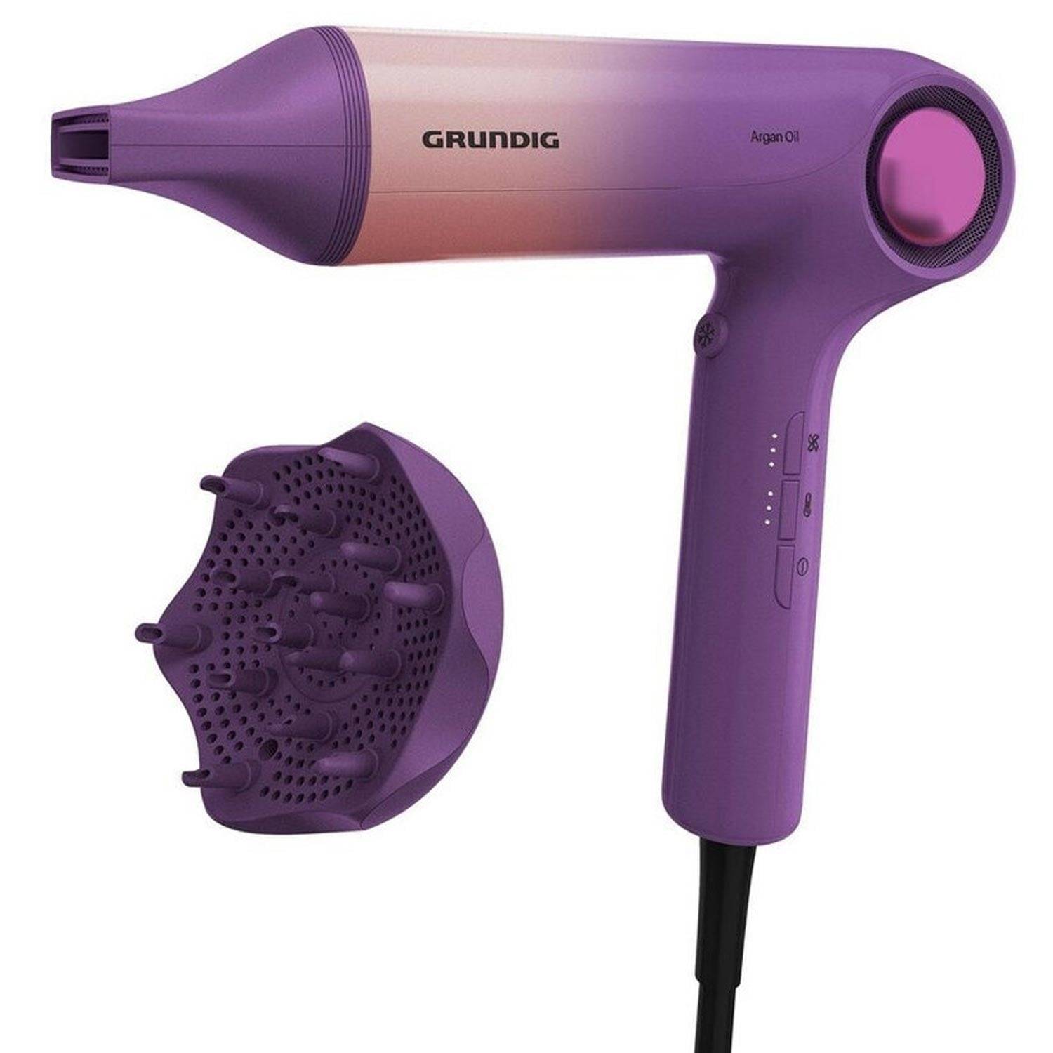 Grundig HD 9480 1600W Haartrockner rosa/lila