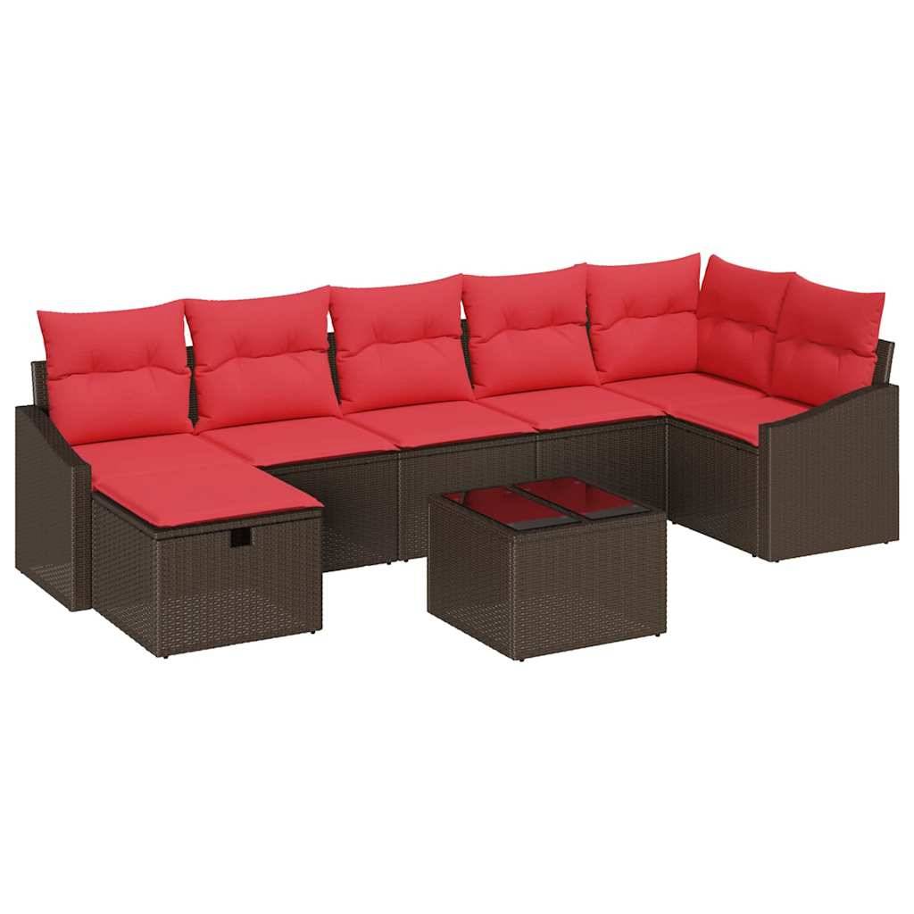 vidaXL Sofa Set 8 Stk. Poly-Rattan