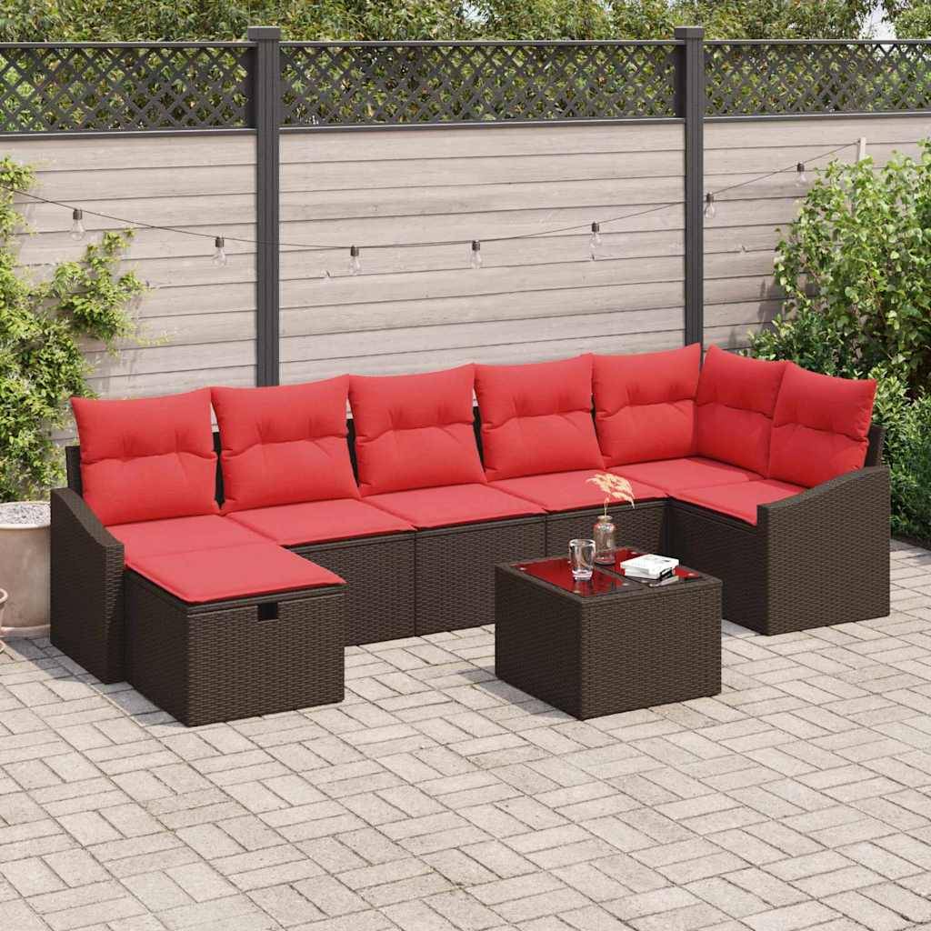 vidaXL Sofa Set 8 Stk. Poly-Rattan