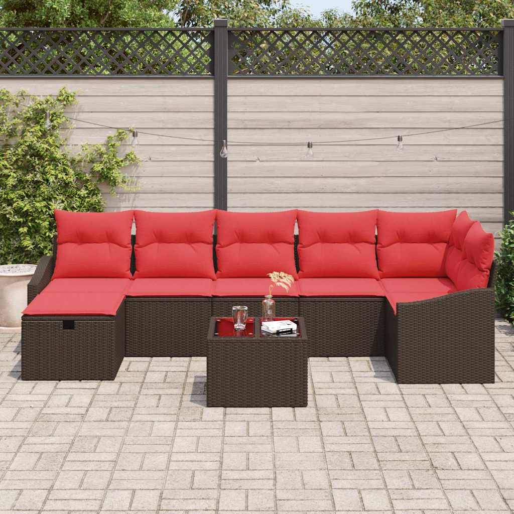 vidaXL Sofa Set 8 Stk. Poly-Rattan