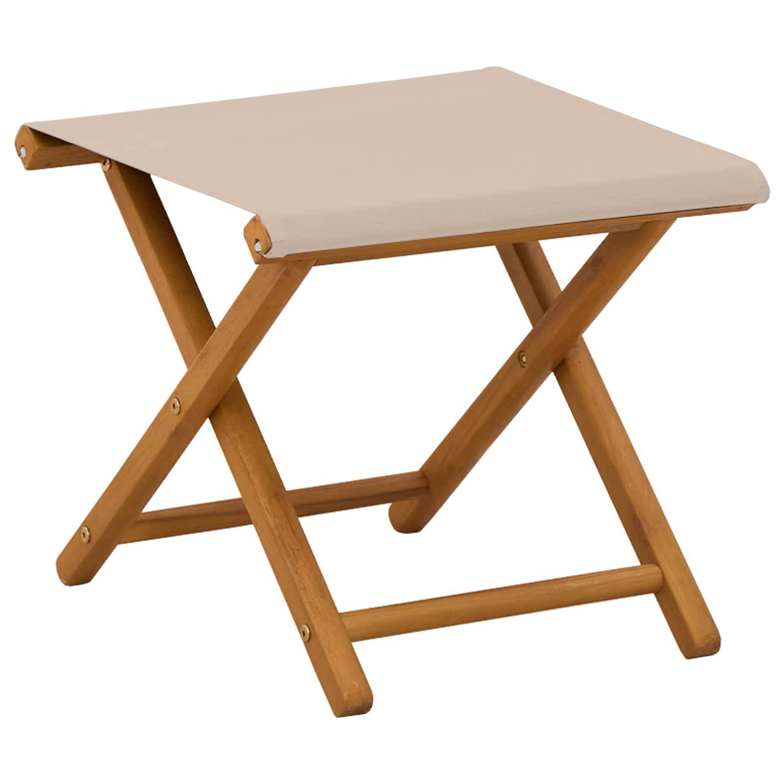 vidaXL Liegestuhl 4 pcs 3 Position Massives Eukalyptus Holz Beige