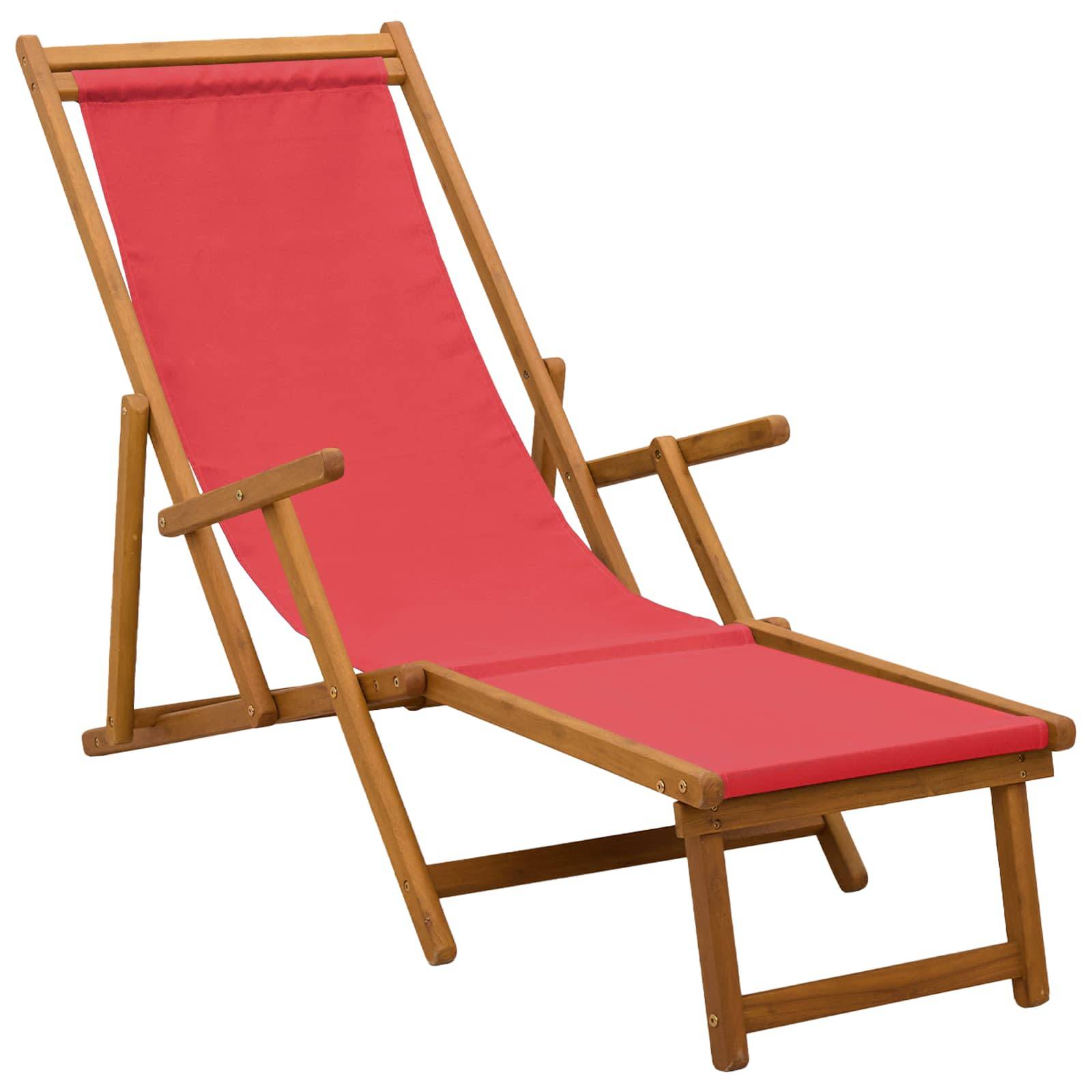 vidaXL Klappbare Sonnenliege 2 pcs 3 Position Massives Eukalyptus Holz