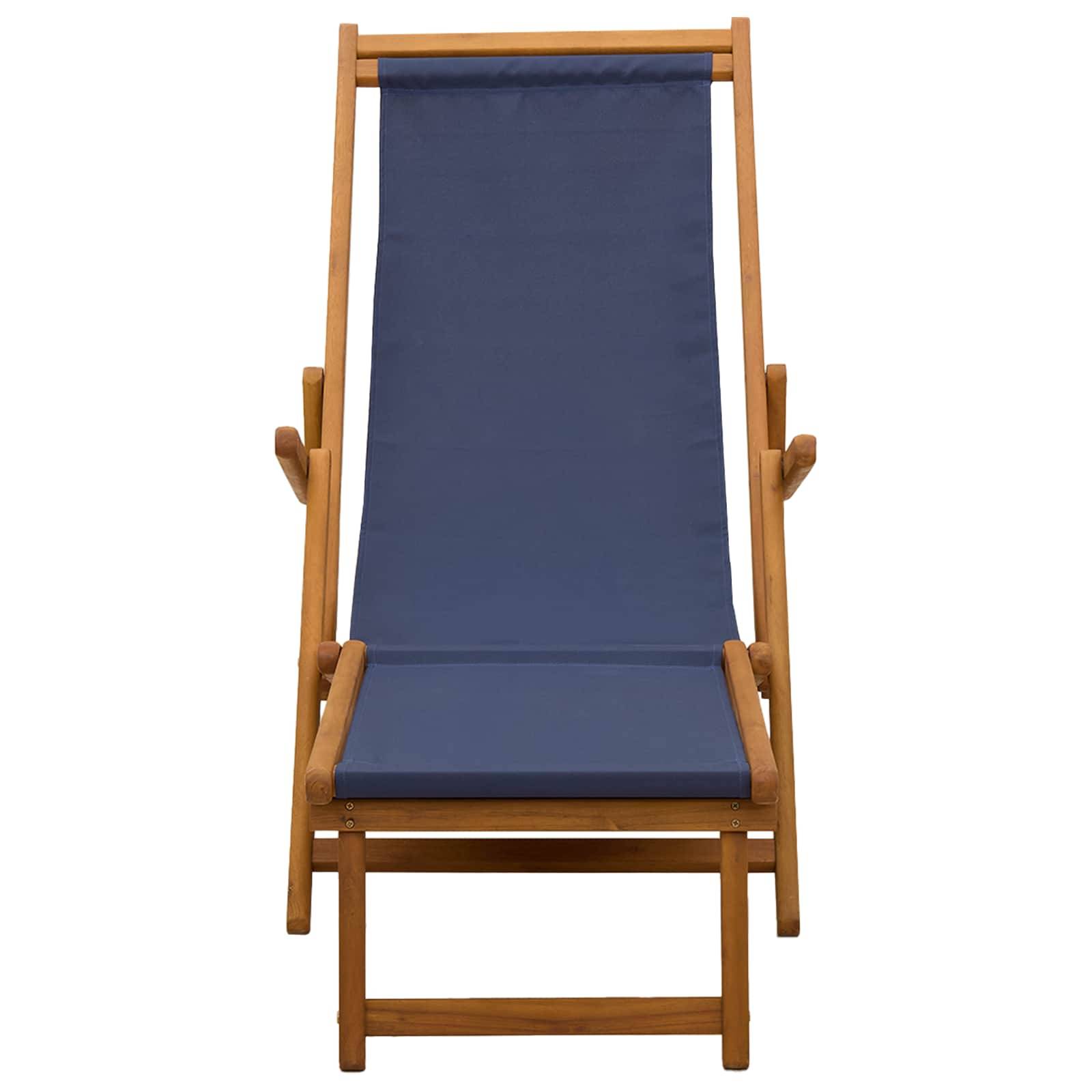 vidaXL Klappbare Sonnenliege 2 pcs 3 Position Massives Eukalyptus Holz