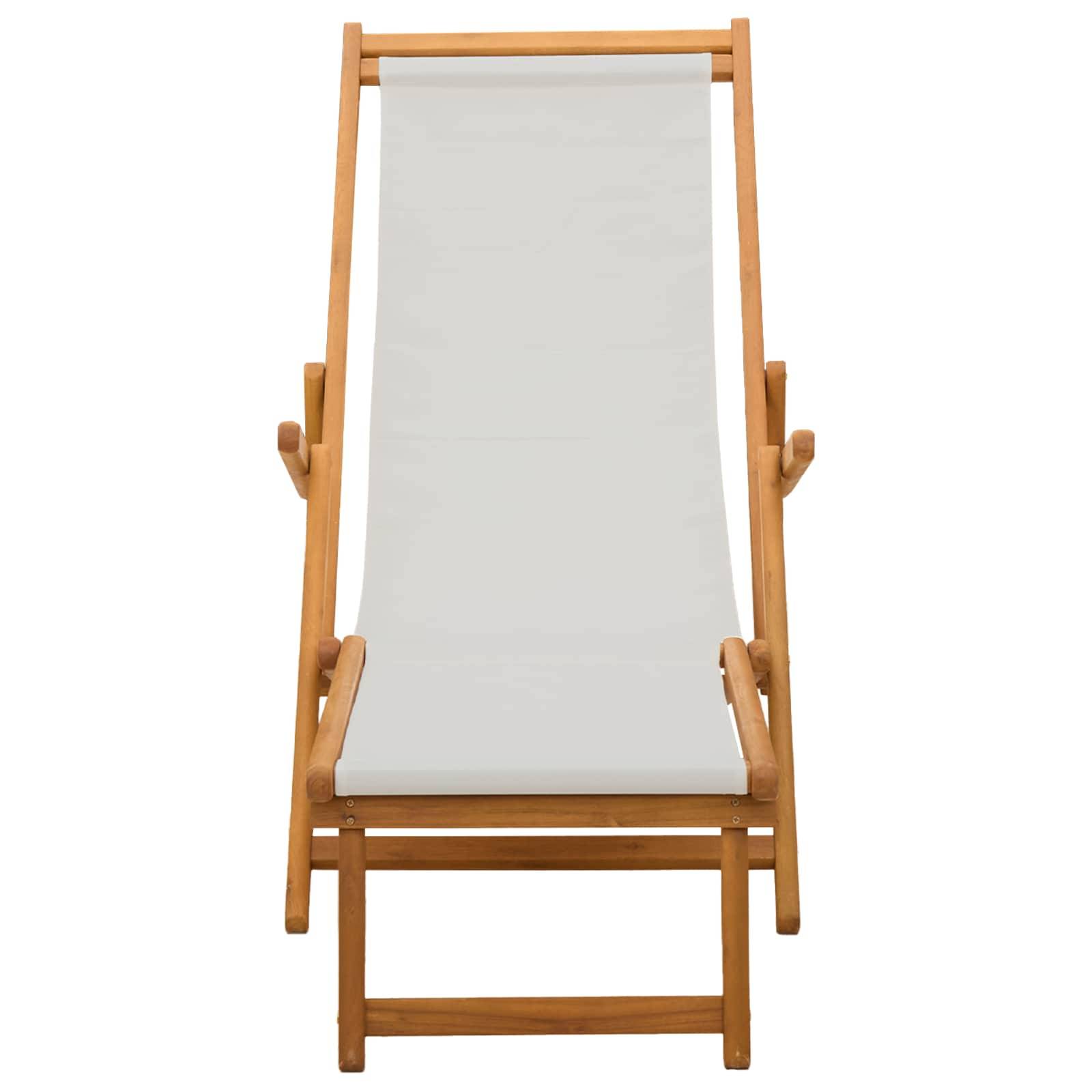 vidaXL Klappbare Sonnenliege 2 pcs 3 Position Massives Eukalyptus Holz