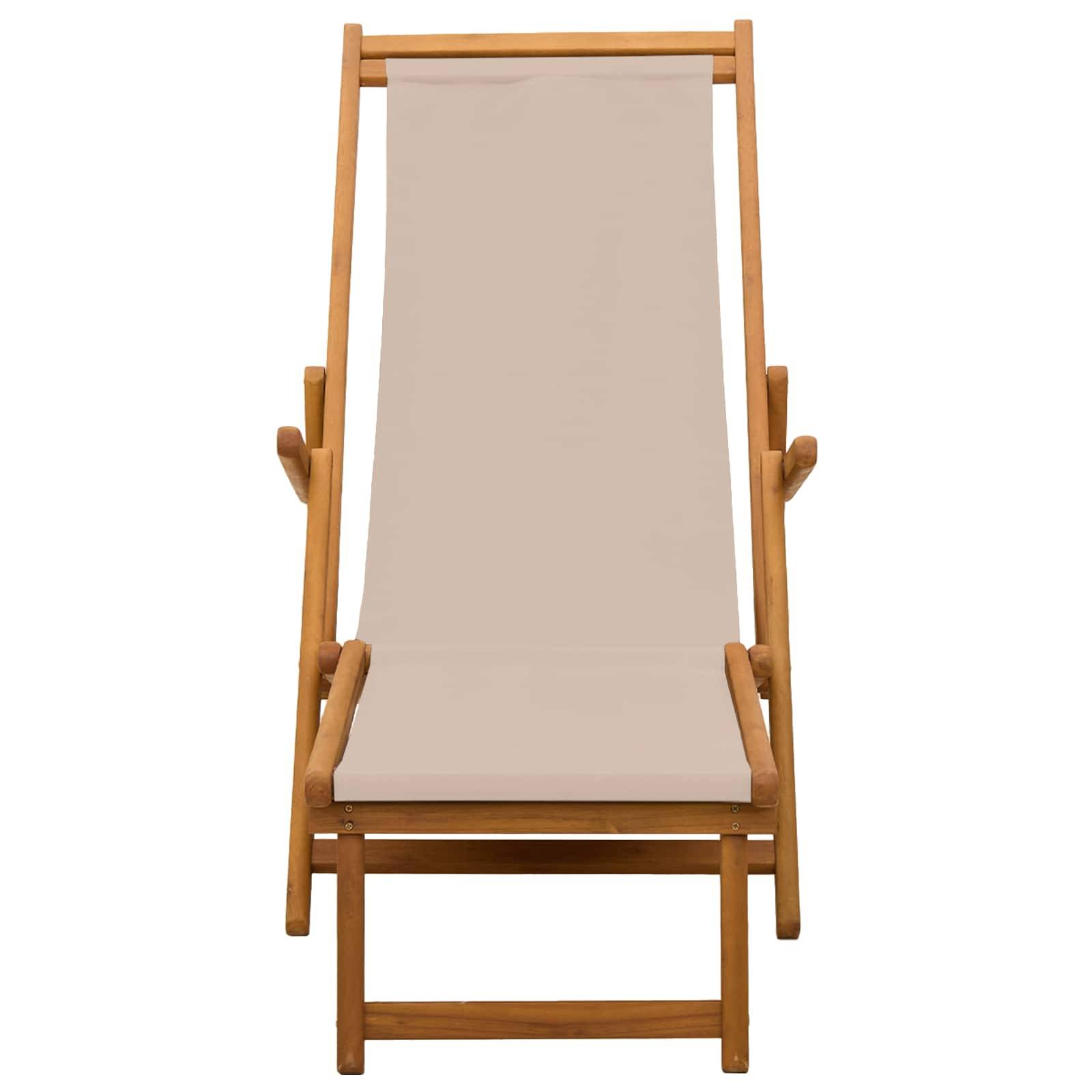 vidaXL Klappbare Sonnenliege 2 pcs 3 Position Massives Eukalyptus Holz