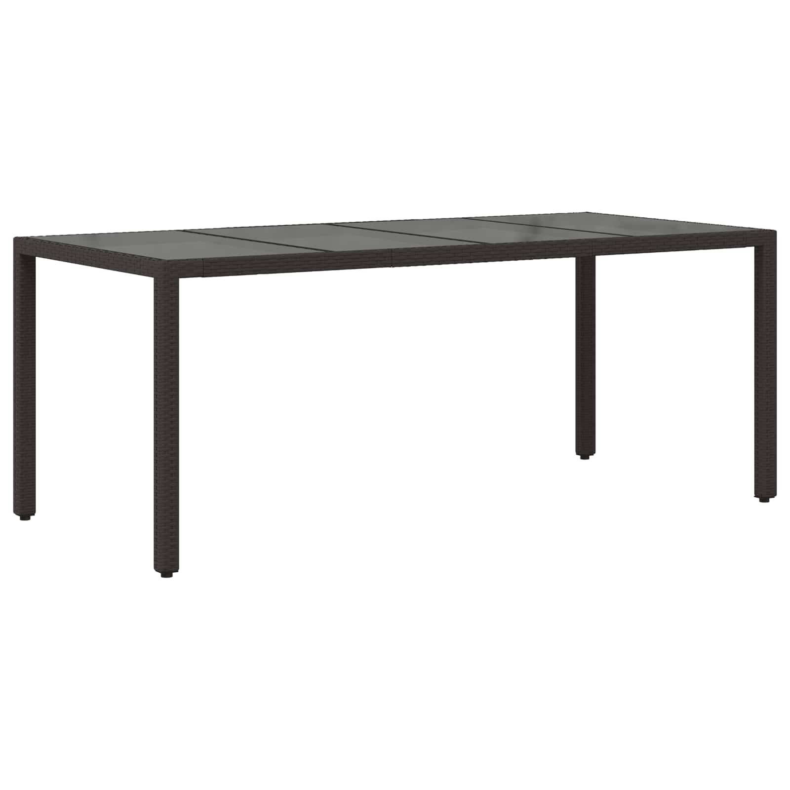 vidaXL Outdoor-Essgruppe 7 stk. Schwarz Poly-Rattan