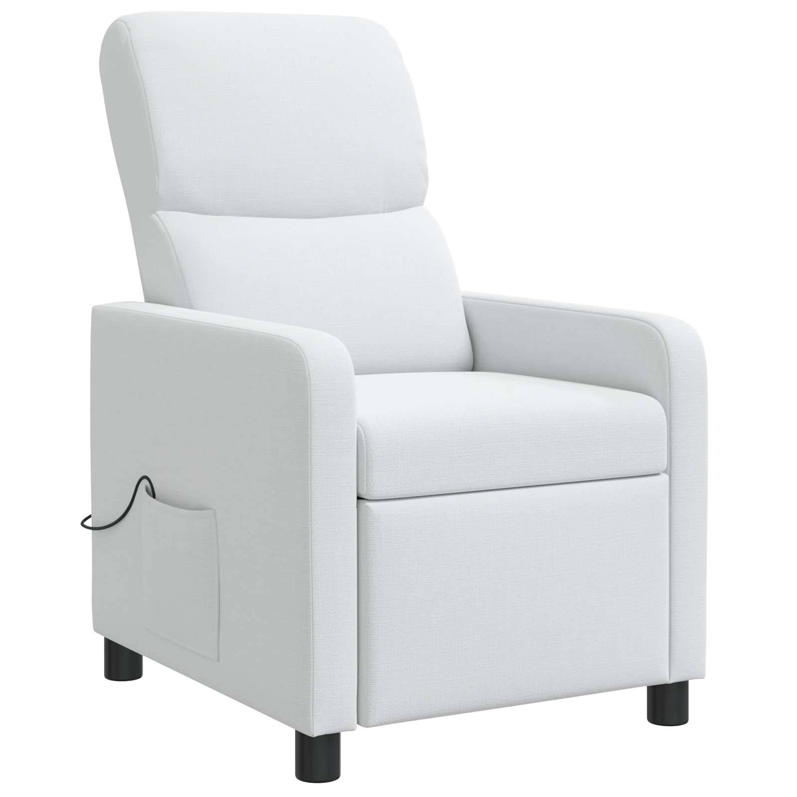 vidaXL Liegesessel Weiß Stoff