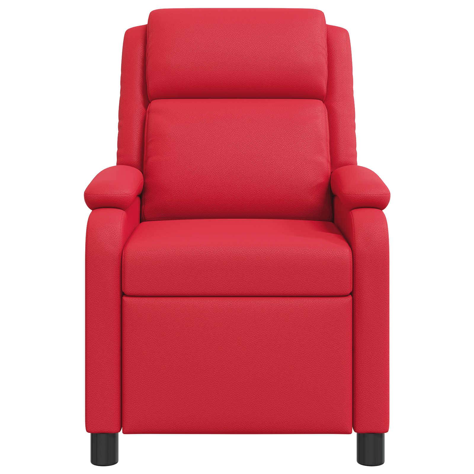 vidaXL Massage Relaxsessel Rot Kunstleder