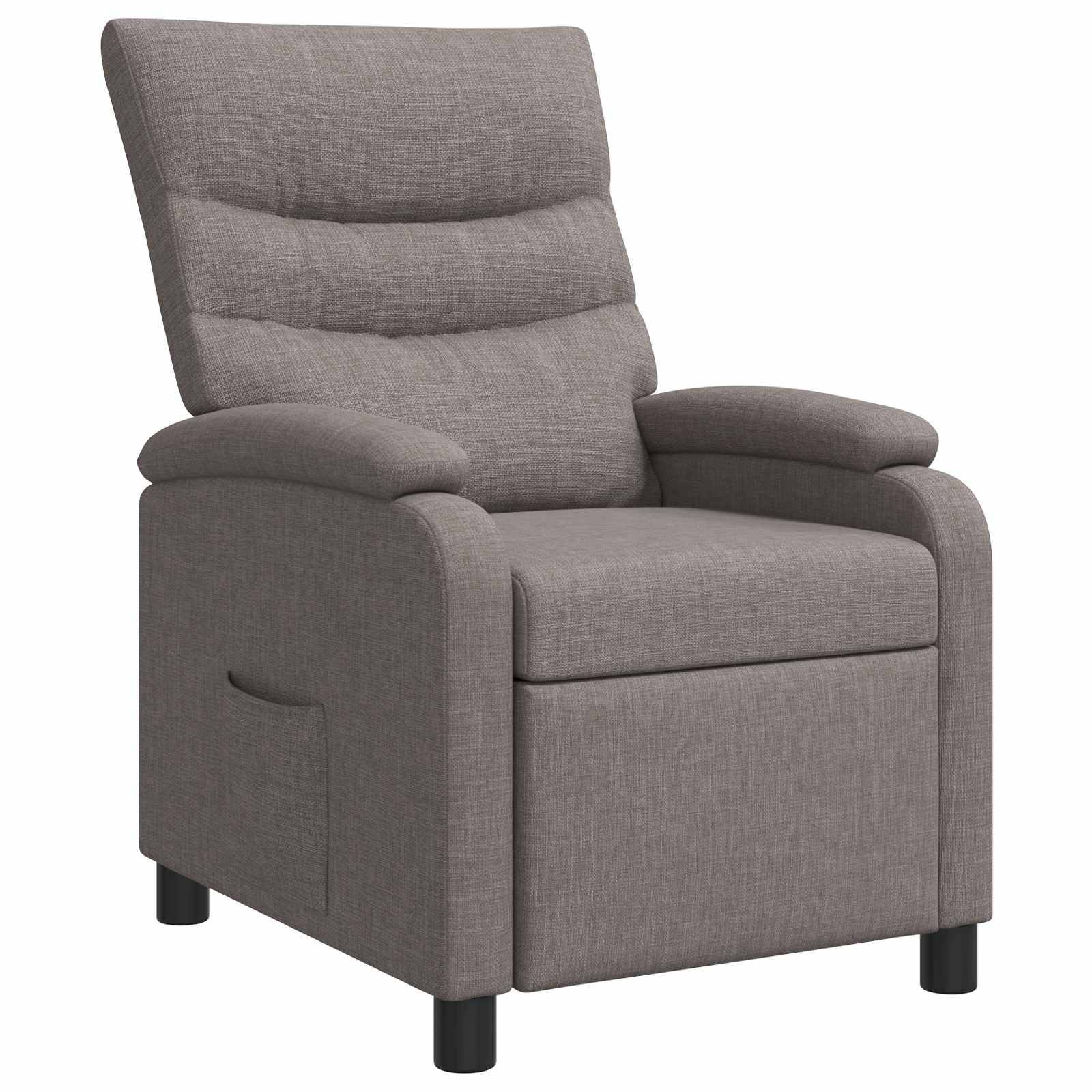 vidaXL Liegesessel Taupe Stoff