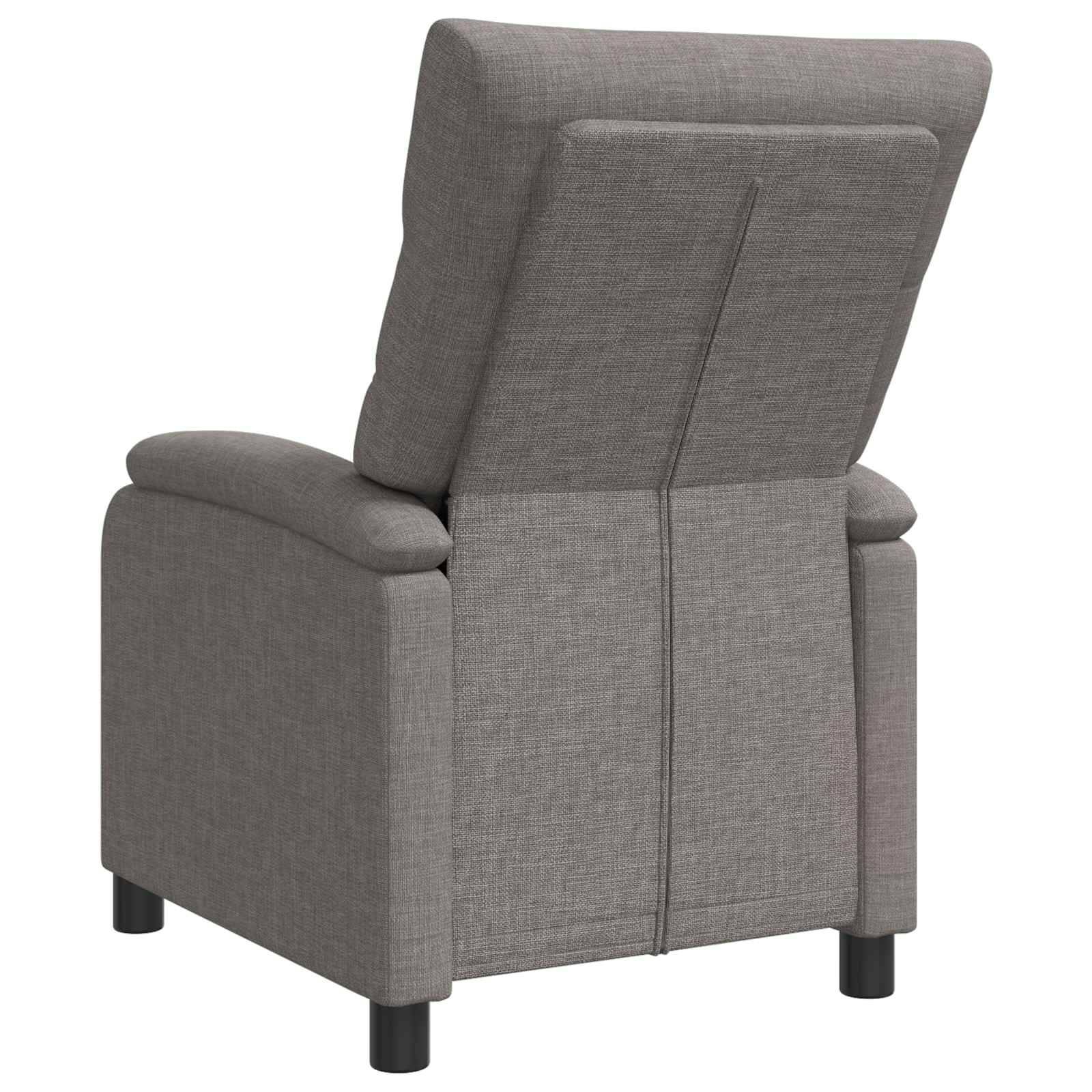 vidaXL Liegesessel Taupe Stoff