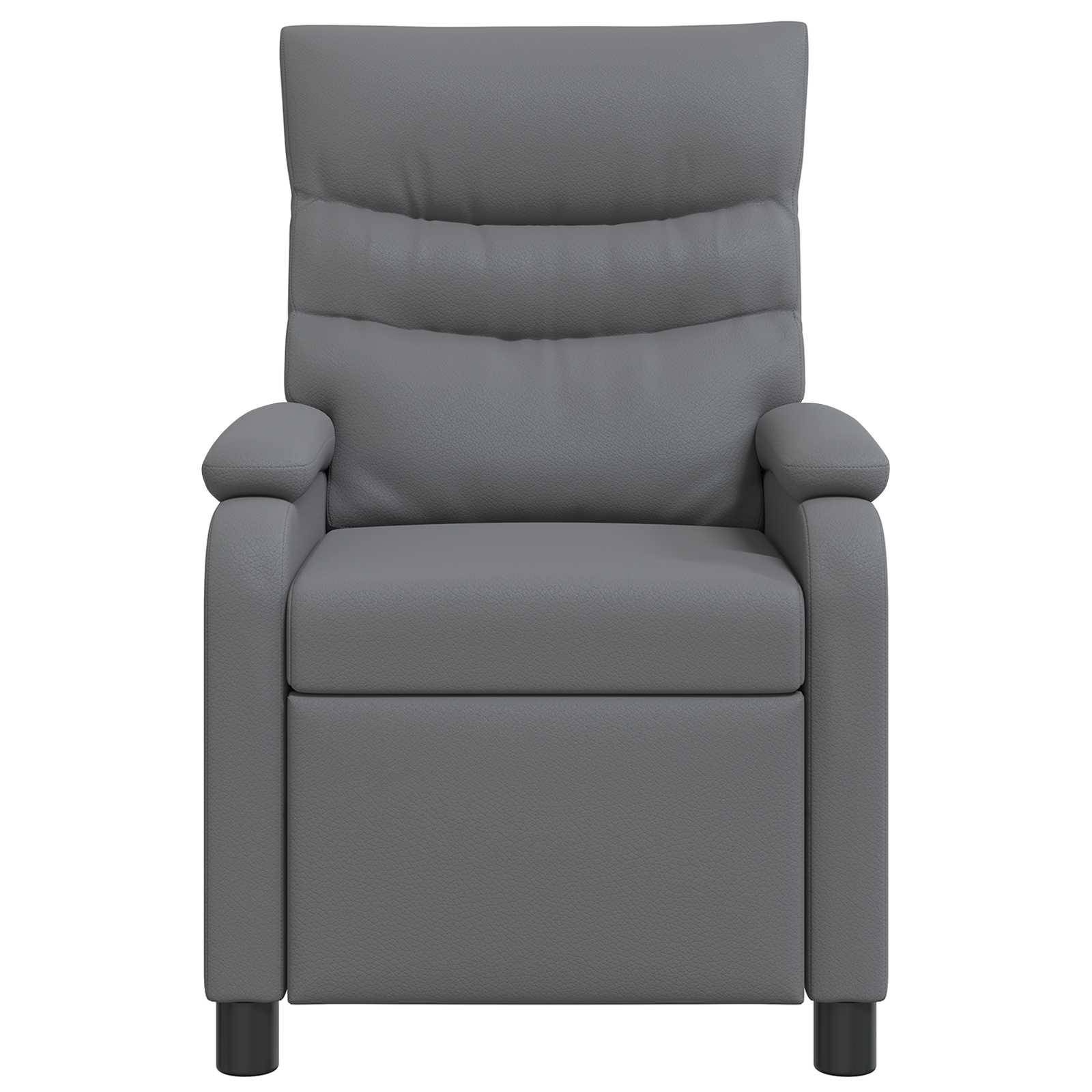 vidaXL Massage Relaxsessel Grau Kunstleder