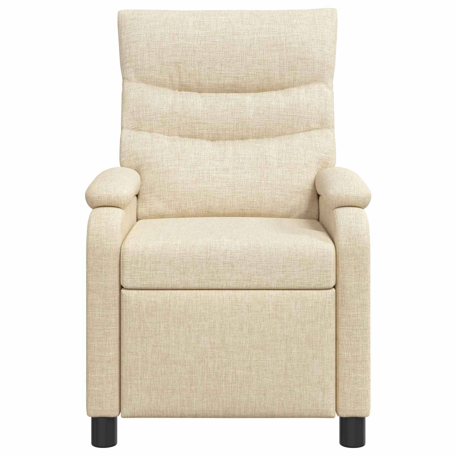 vidaXL Massage Relaxsessel Creme Stoff