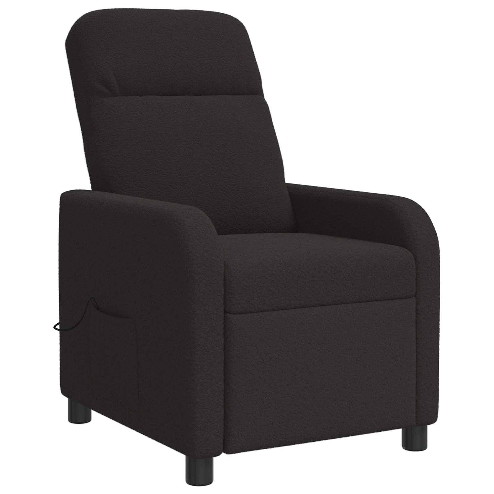 vidaXL Massage Relaxsessel Schwarz Bouclé