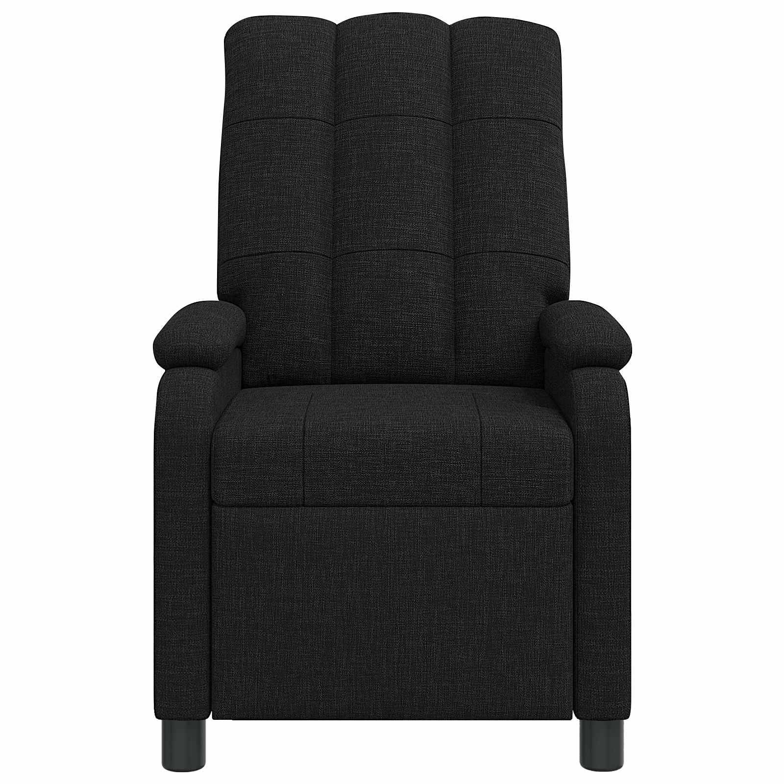 vidaXL Massage Relaxsessel Schwarz Stoff