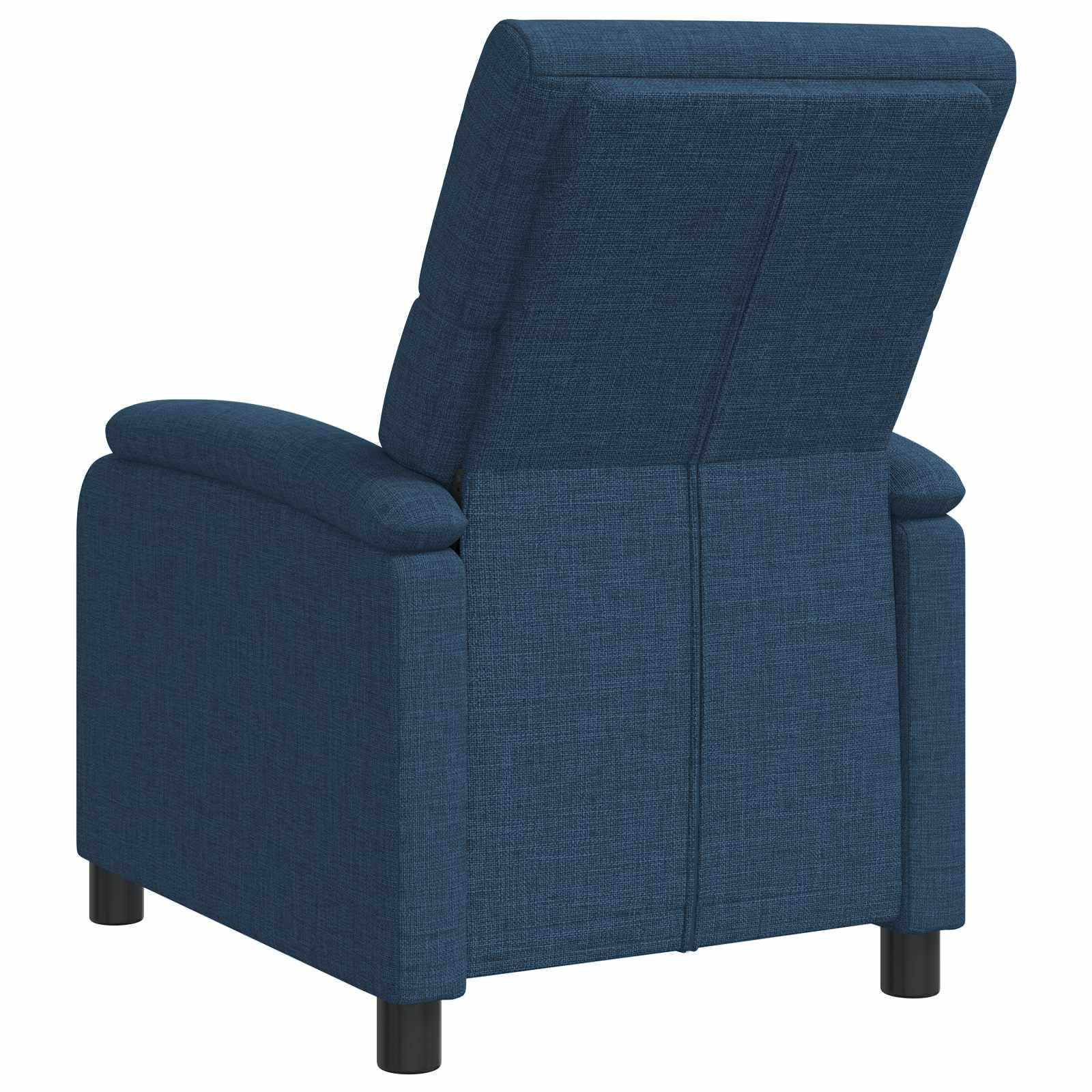vidaXL Liegesessel Blau Stoff