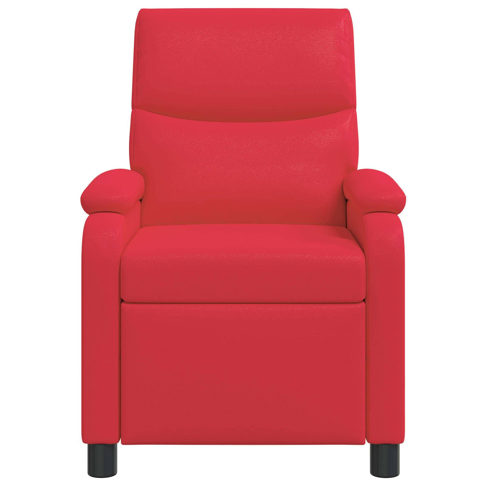 vidaXL Massage Relaxsessel Rot Kunstleder