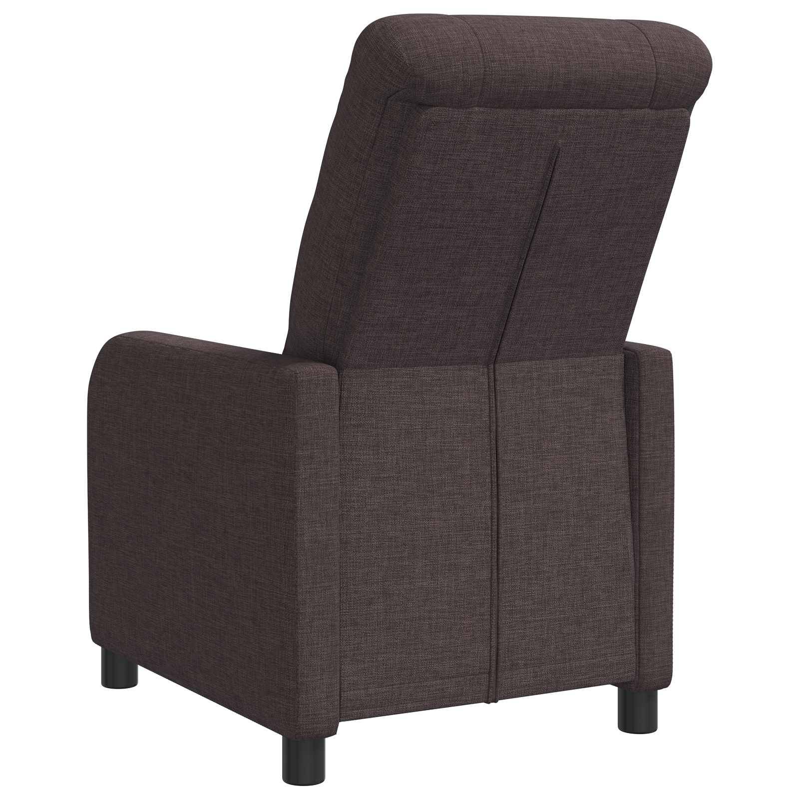 vidaXL Liegesessel Dunkelbraun Stoff
