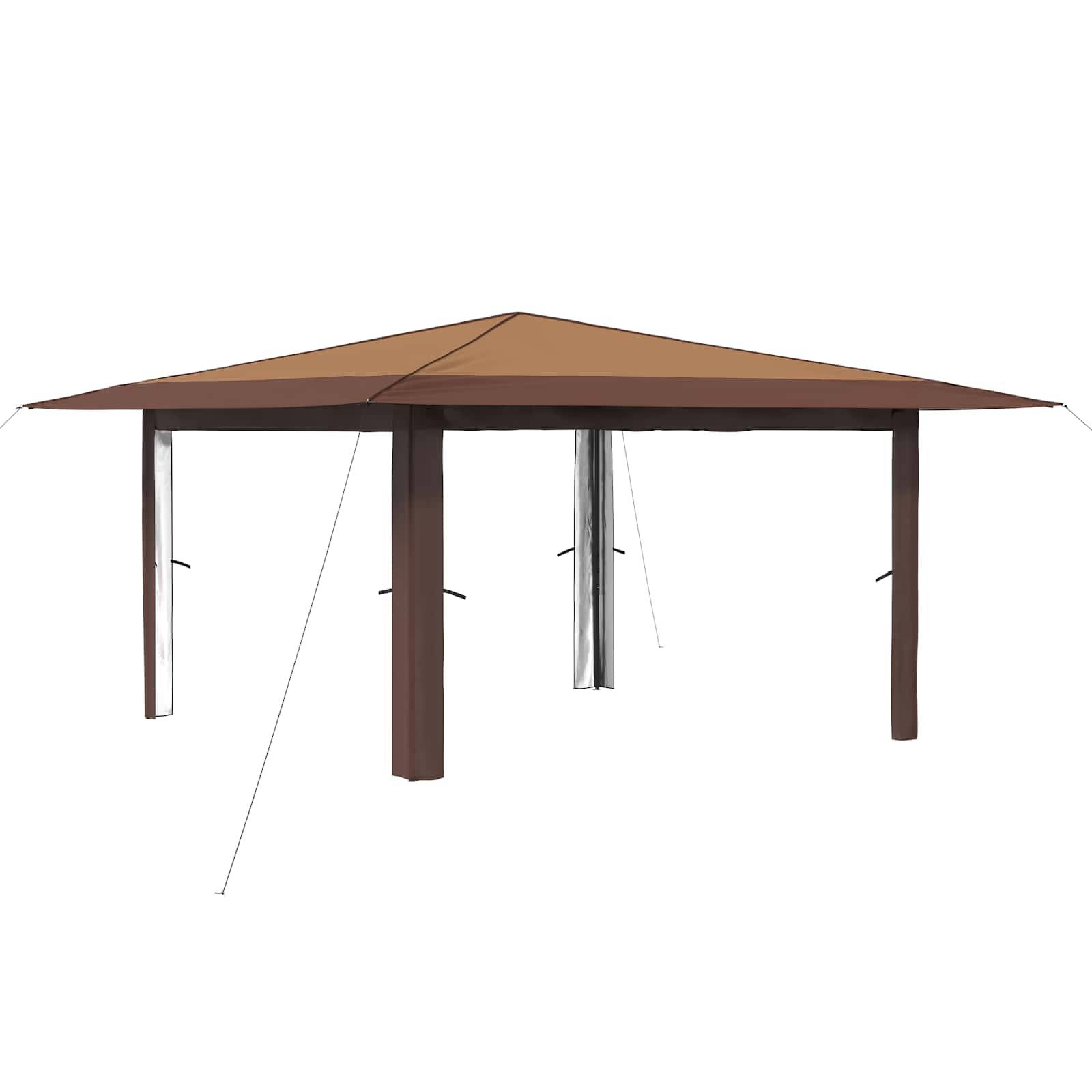 vidaXL Pavillon ohne Seitenwand 4 x 4 m Beige und Braun