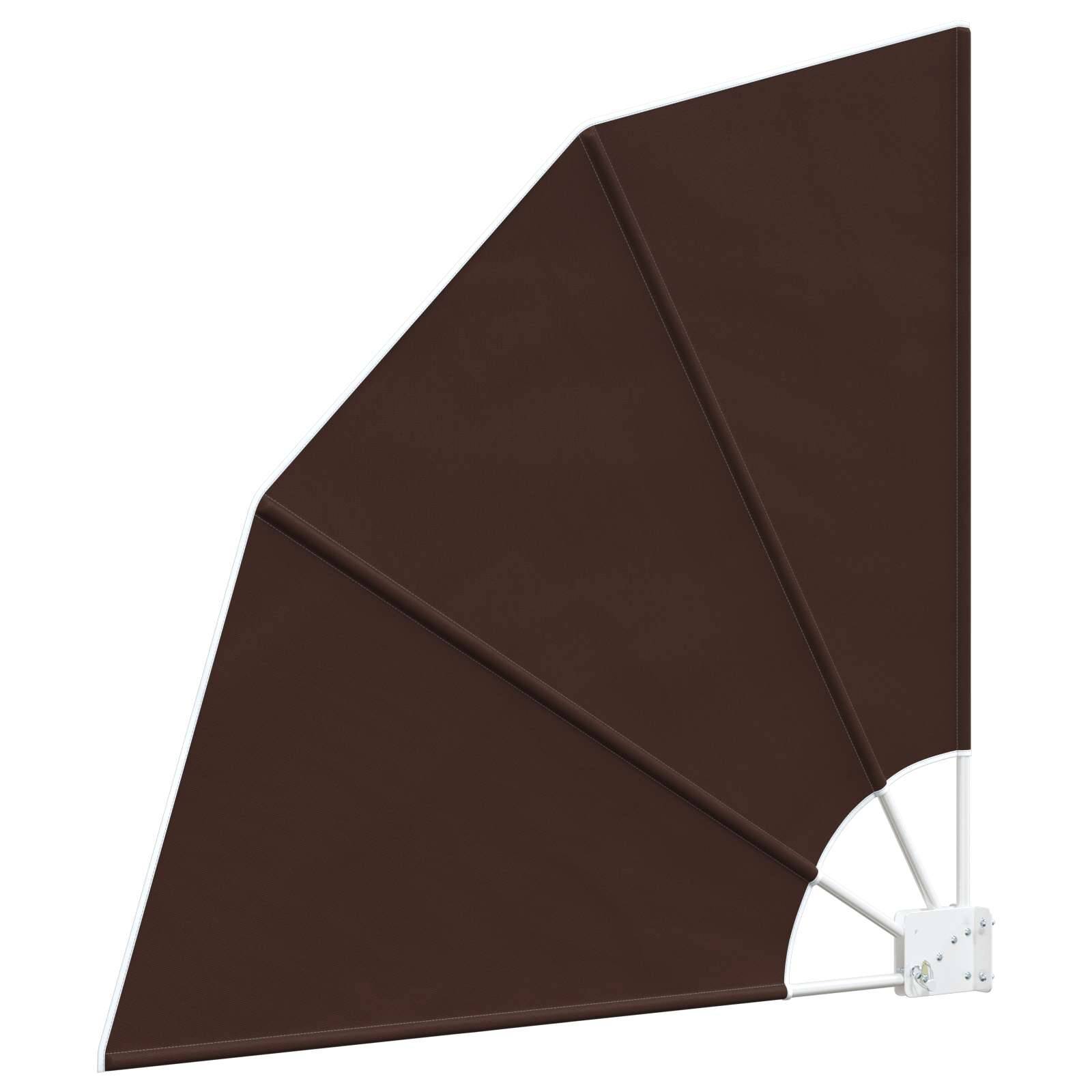vidaXL Balkon Sichtschutz 115 x 115 cm Polyester Braun