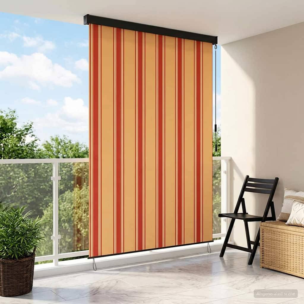 vidaXL Rollo Mehrfarbig 120 x 250 cm Stoff und Aluminium