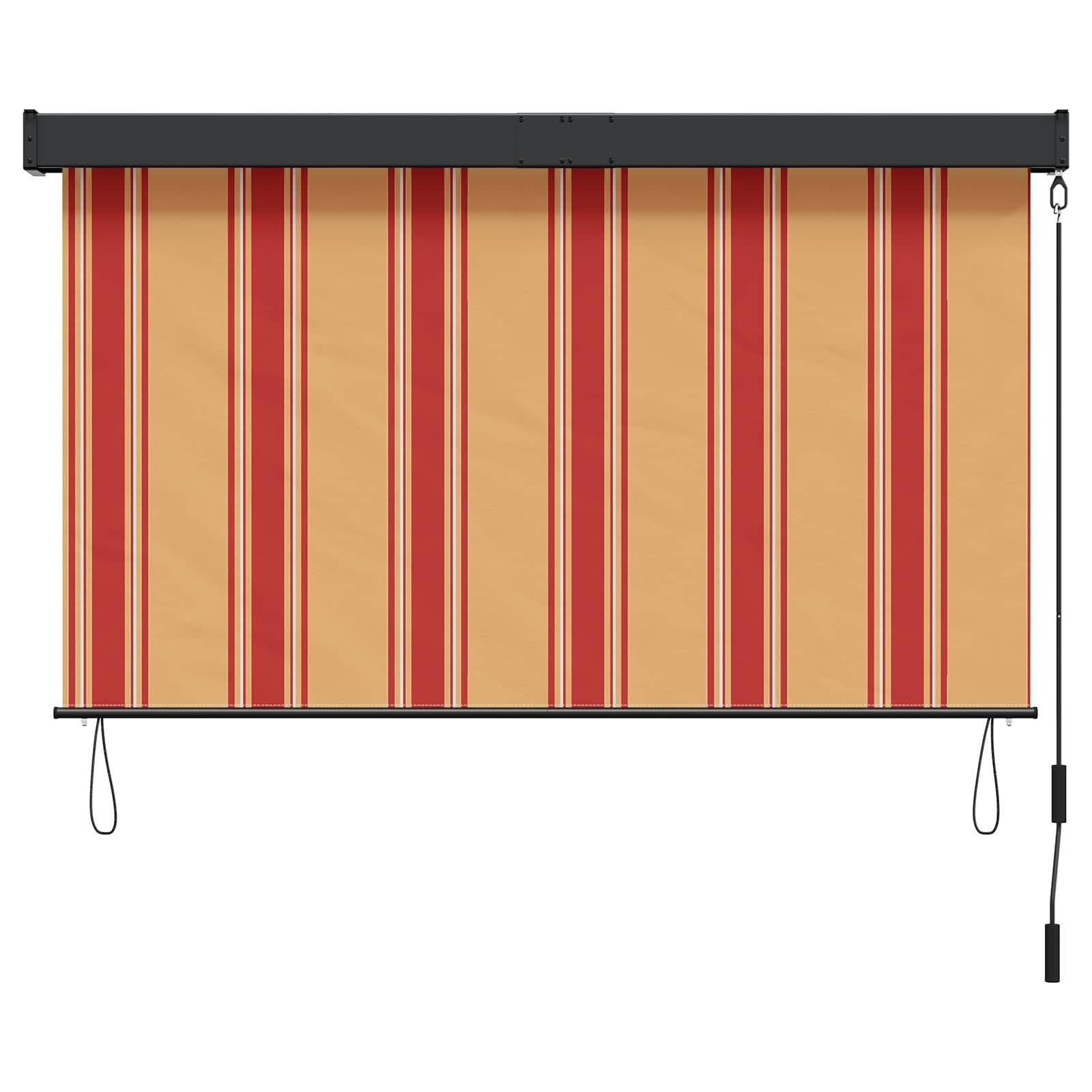 vidaXL Rollo Mehrfarbig 120 x 250 cm Stoff und Aluminium