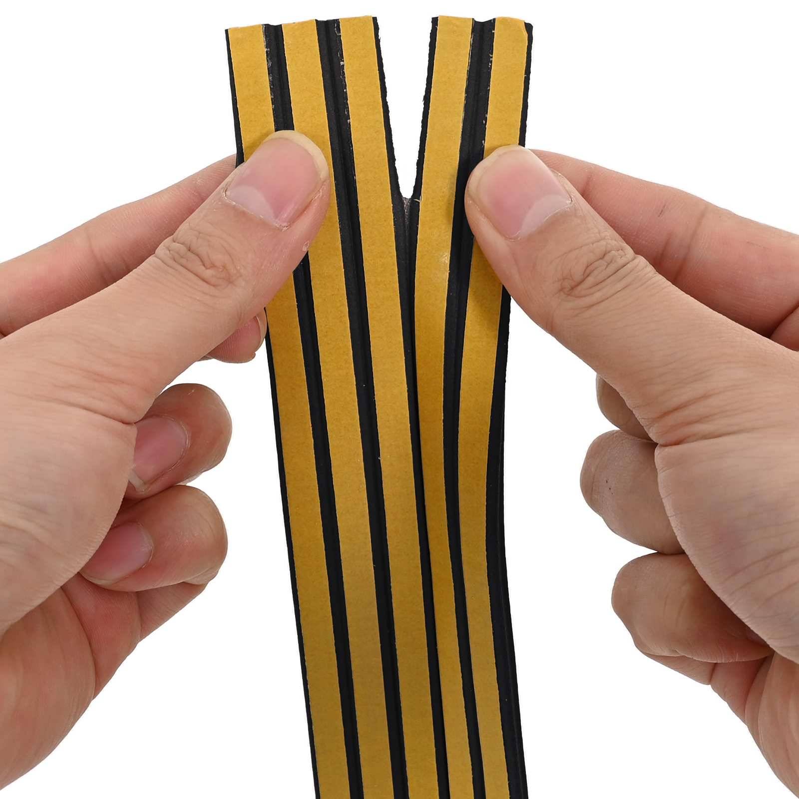 vidaXL Selbstklebende Fensterdichtung Schwarz 8 x 2 mm 25 m